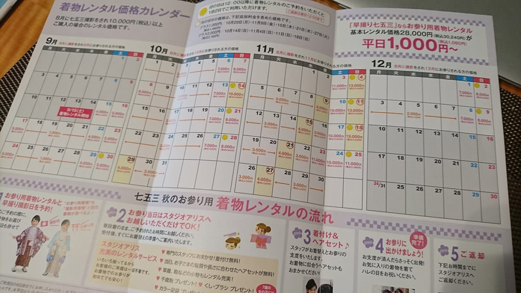 2018年8月中に10,000円以上購入の撮影をした場合の着物レンタル価格